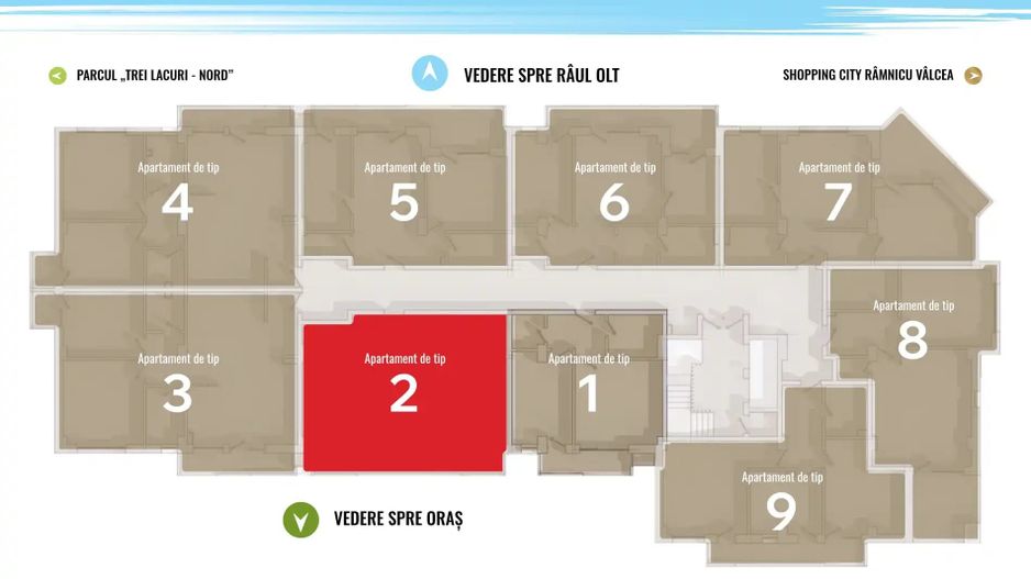 Apartament 2 camere - Shopping City - Poză 6