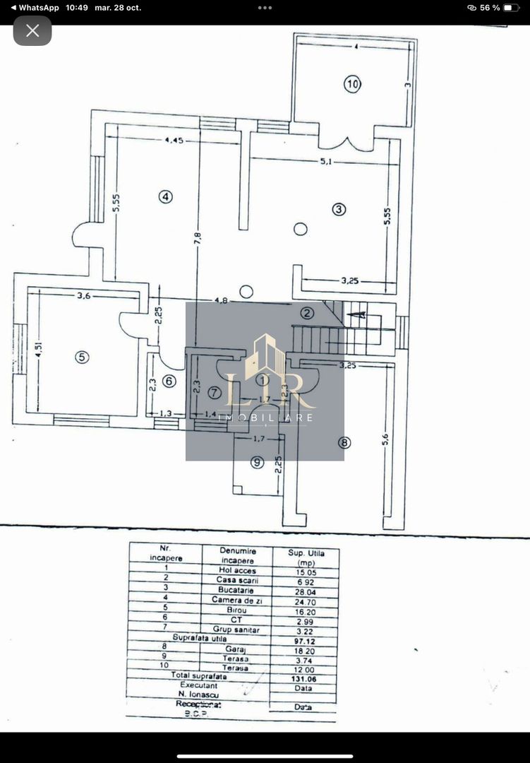 Vilă 5 camere 240 mp, mobilata,teren 806 mp – Platou Galata, Iași - Schiță 20