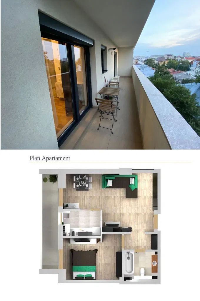 Inchiriere apartament 2 camere | Banu Manta-Victoriei | Parcare - Poză 8