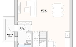 Casă individuală | 4 camere, 3 băi | teren 476mp |Șura Mică (zonă Sala de Sport) - Schiță 8