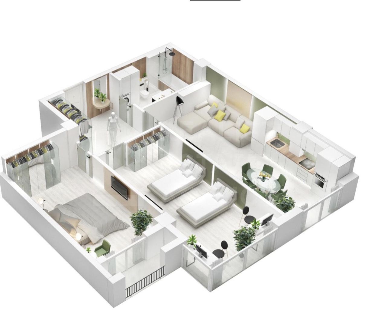 Vânzare, apartament, 3 camere, strada Nicolae Testimițeanu, Botanica - Poză 2