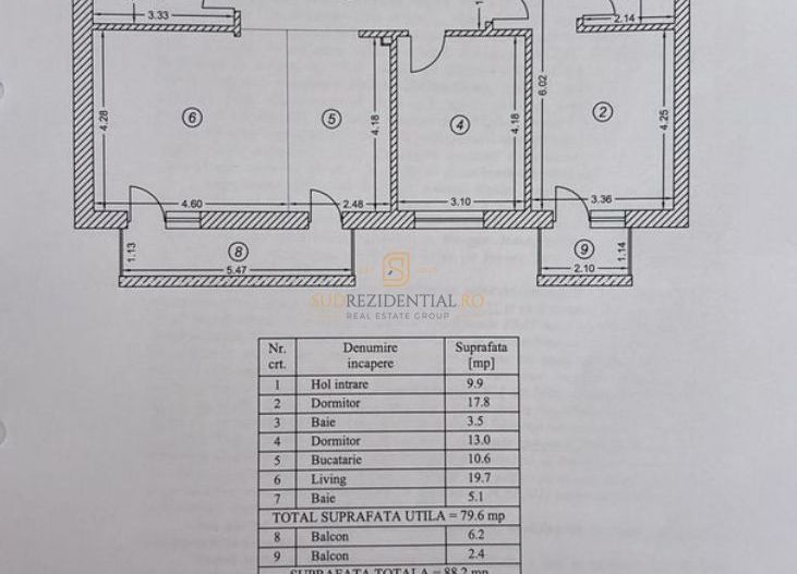 Apartament 3 camere de vanzare – 88.20 mp totali – parcare inclusa - Poză 18