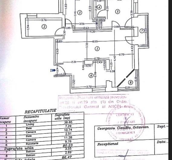 3 camere | Calea Dorobantilor| - Schiță 10