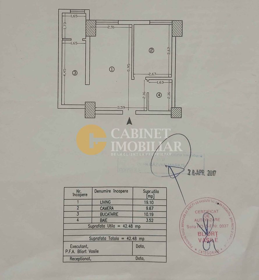 INVESTITIE 2 camere INTABULAT, bloc nou, zona Galata - Lidl - Poză 6