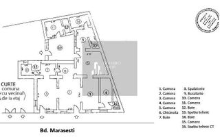 Comercial birouri- apartament 146mp -7 camere -Bulevadul Marasesti - Poză 3