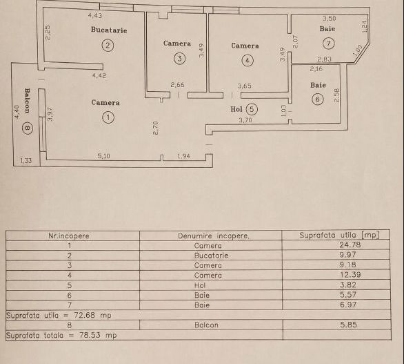 APARTAMENT 3 CAMERE ZONA  ARADULUI - Poză 11