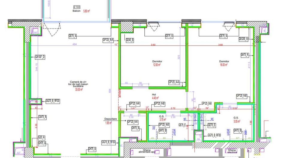 3 camere + loc de parcare in subteran inclus || AVIATIEI TOWER - Schiță 30