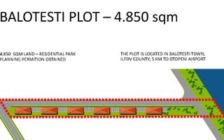 Teren intravilan in Balotesti, pe marginea lacului - Poză 1