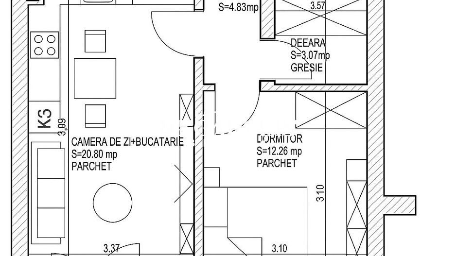 Apartament 2 Camere | Parcare | Tractorul | Grandis Residence - Poză 5