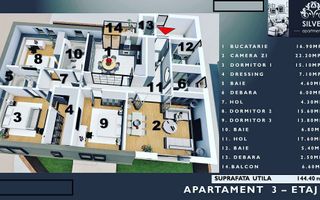 4 camere tip vila | Boxa | 144 mp utili - Poză 1