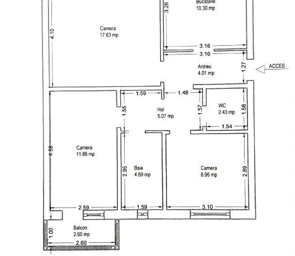 Girocului | 3 Camere | Etaj 2 | Decomandat | Centrala proprie | Clima - Poză 10