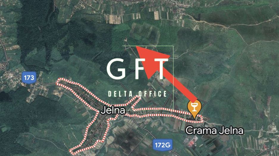 Teren extravilan 10000 mp, Jelna. - Poză 10