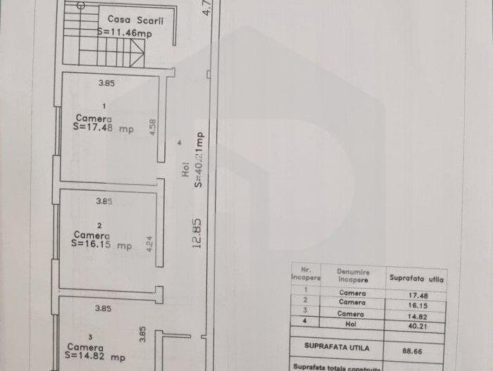 Apartament | 88mpu | 3 camere | Etaj 1 | zona Turnisor | Nou - Poză 2