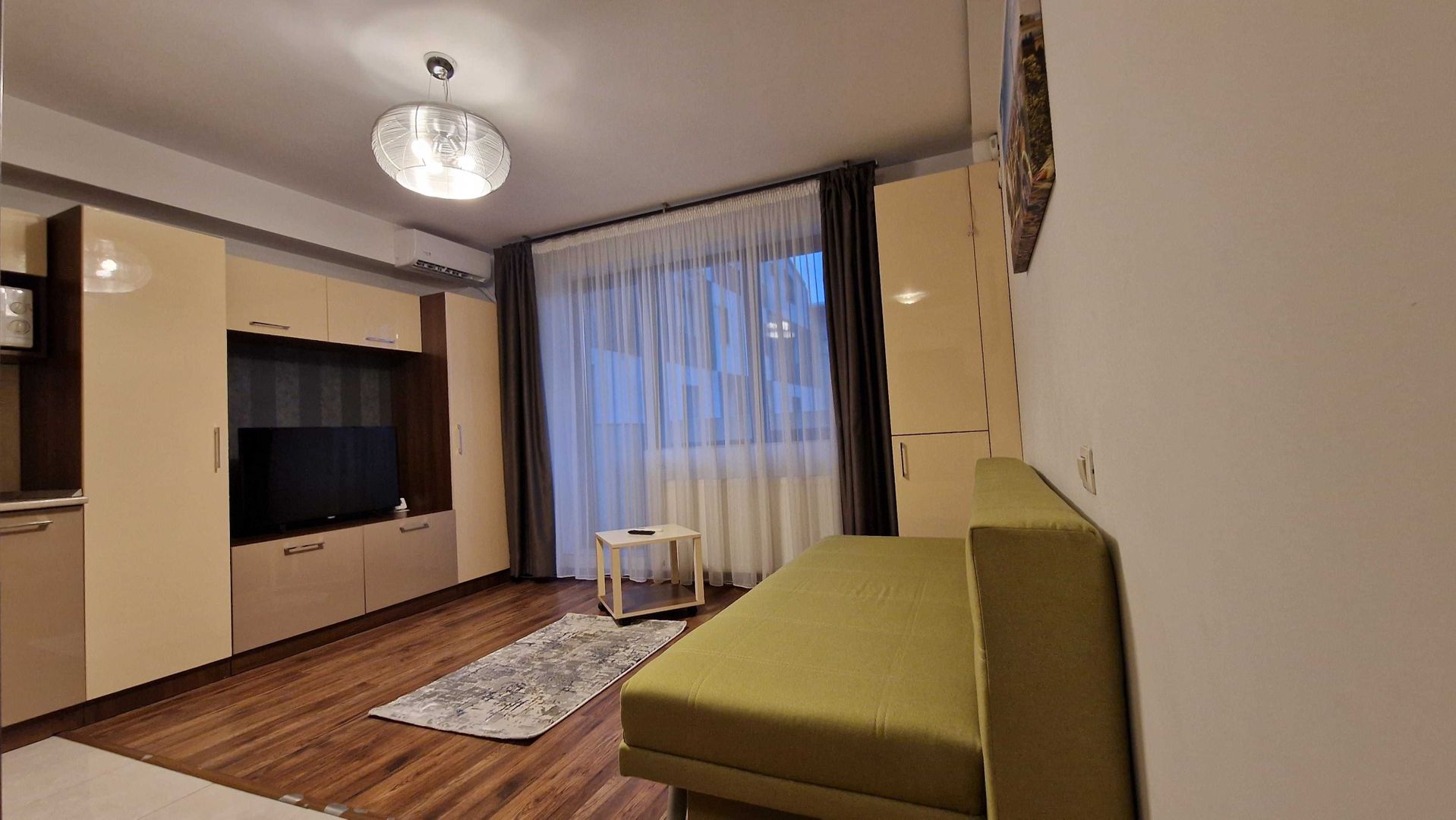 Garsonieră modernă Barbu Văcărescu | Bloc nou | Etaj 2 | Balcon generos - Poză 1