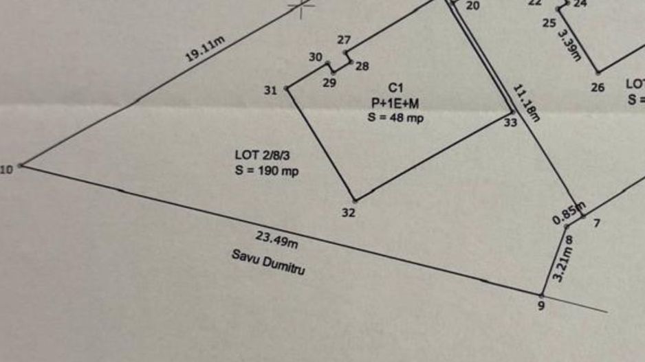 Popesti-Leordeni central vila individuala 130m utili curte 200 mp - Schiță 24