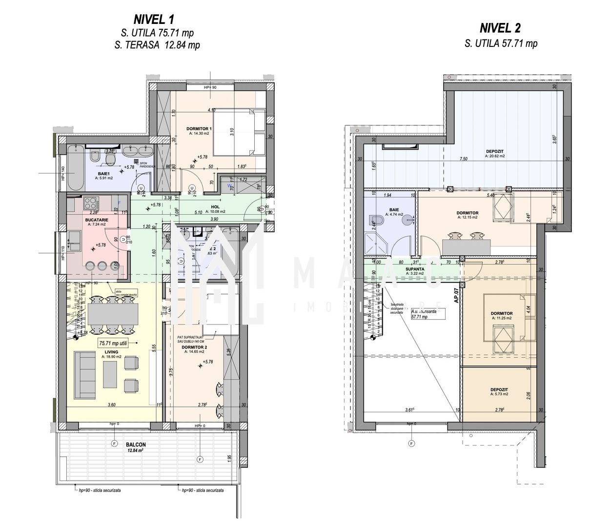 Apartament 4 camere | 133 MP | Parcare | Cartier rezidential - Poză 12