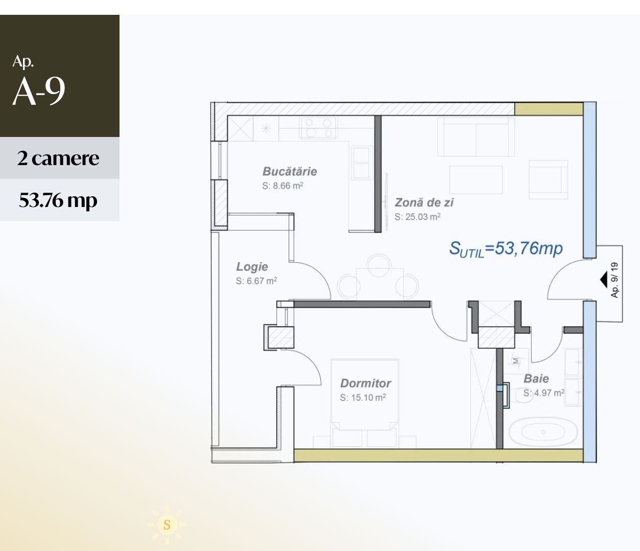 Investeste inteligent - 2 cam, design modern, zona de nord, Timisoara - Schiță 8