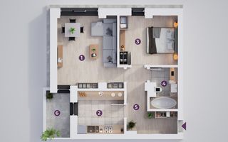 Apartament modern 2 camere, în complex nou - Poză 4