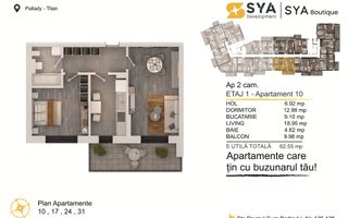 Ap 2 camere decomandat Pallady,  Discount parcare, Comision 0% - Schiță 9
