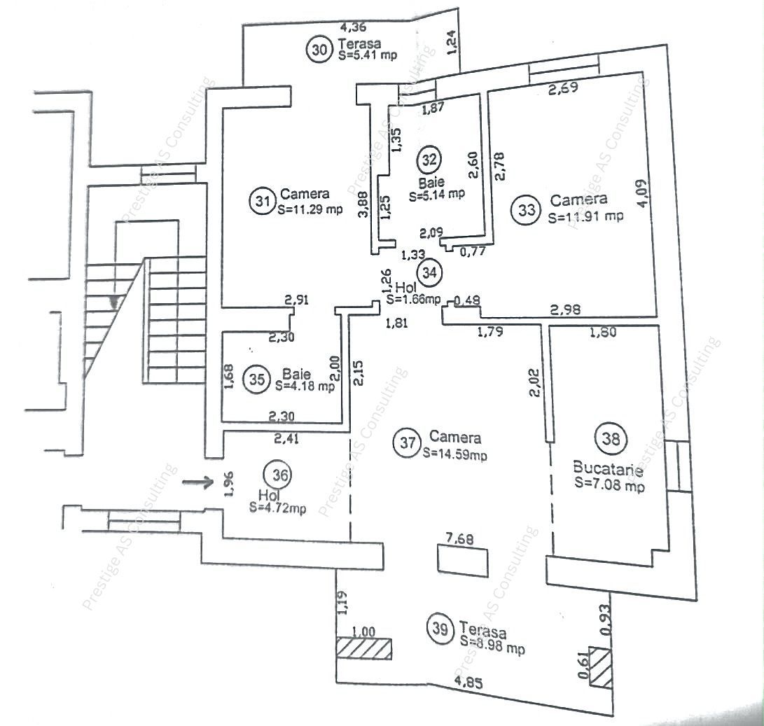 Apartament 3 Camere 2 Bai | Nou | Kaufland-Dumbravita - Schiță 6