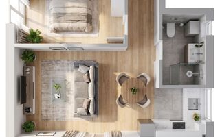 Apartament cu 2 camere, finisat nou, zona Cetatii - Poză 10
