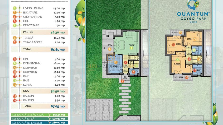 Vila ideala tip duplex cu 4 camere – OxyGo Park Vidra, - Poză 20