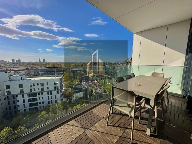 Apartament 3 camere One Herăstrău Towers  Vedere Parc | Etaj 11 | Înălțime 3,6m - Poză 11