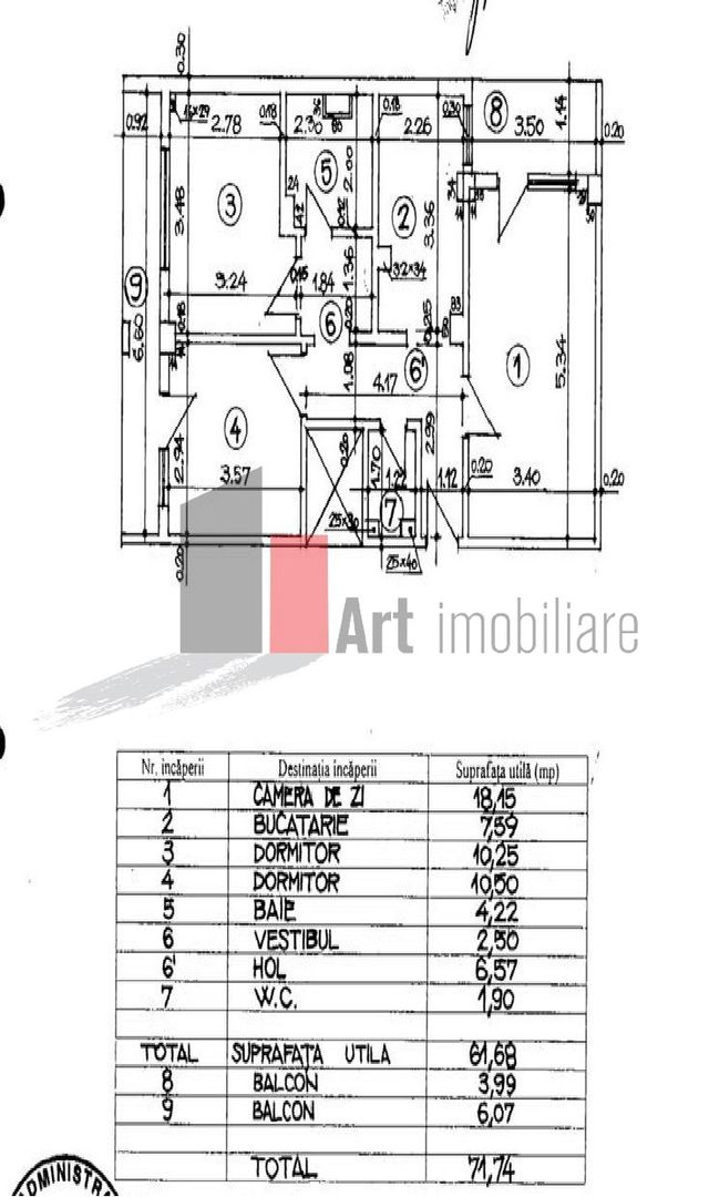Apartament cu trei camere de vanzare-Crangasi-loc de parcare - Poză 10