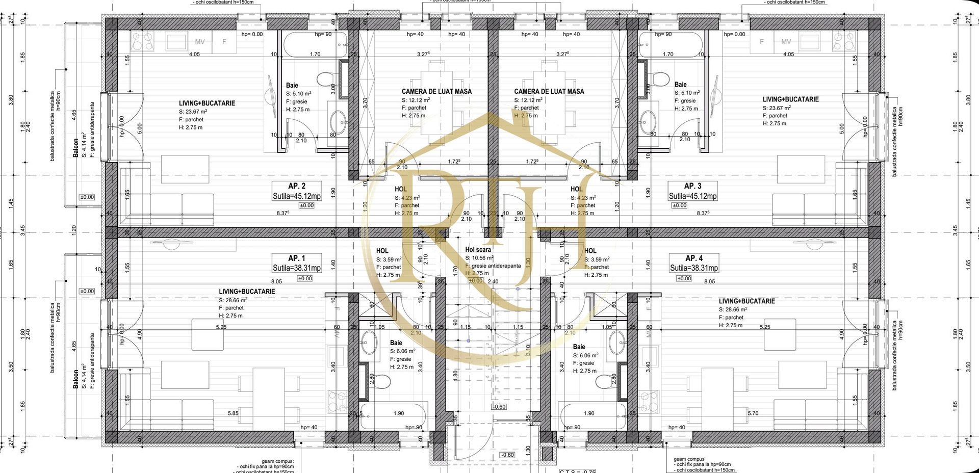 Oferim spre vanzare apartamente cu 2 camere,  Giroc, Calea Urseni 0% Comision - Poză 9