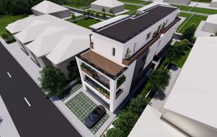 4 camere cu terasa de 22 mp, 3 bai, etaj 1/3, FINISAT MODERN,  COMISION 0%