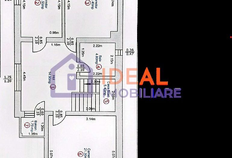 Casă individuala cu 5 camere garaj și pivnita in Turnisor - Schiță 18