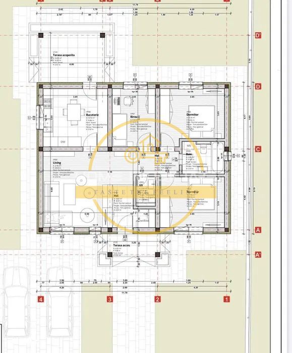Casa 4 camere, 2 băi/incalzire in pardoseala/ teren 490 mp in zona Dancu-Holboca - Poză 8