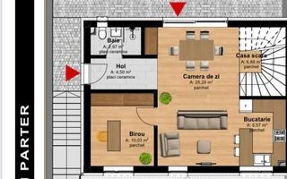 2 Case in Duplex 4 camere 125 mp-curte-terasa 37 mp -garaj-Tauti - Poză 10