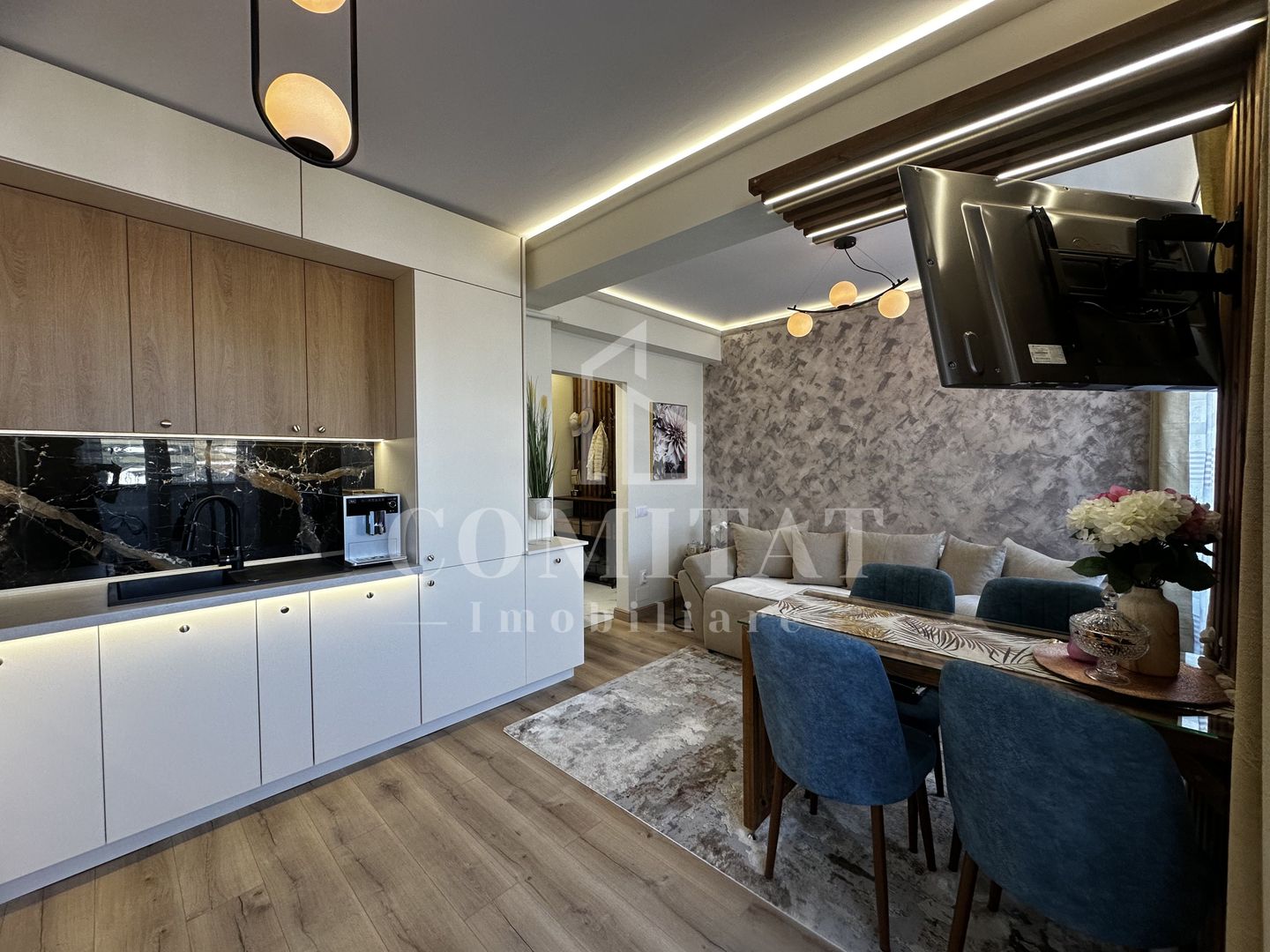 Apartament ultrafinisat | 2 camere | Cartier Terra-Floresti - Poză 6