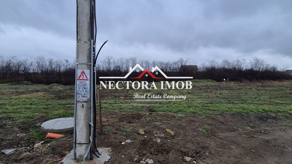NECTORA IMOB-Teren Intravilan 501 mp, cu front 19ml, Nojorid,Utilitati - Poză 3