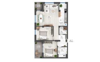 Apartament 3 camere Otopeni 1.5km METROU, finisaje PREMIUM - Poză 7