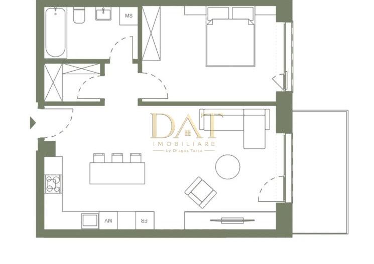 Apartament 2 camere | finisat | TVA inclus | ERA by Hexagon - Poză 6