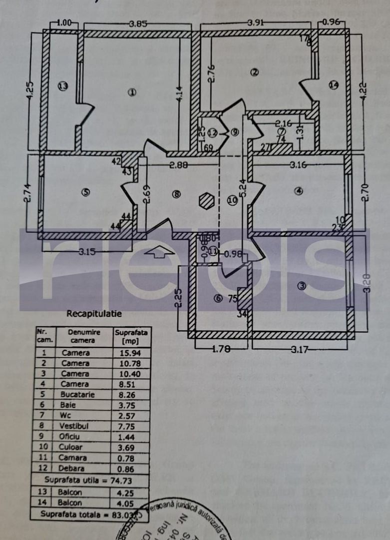 VANZARE - 4 -CAMERE DECOMANDAT - PIATA  VICTORIEI - Poză 26