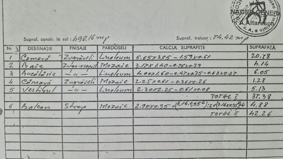 Garsoniera bloc 1989 42mp Uverturii, Lujerului - Schiță 7