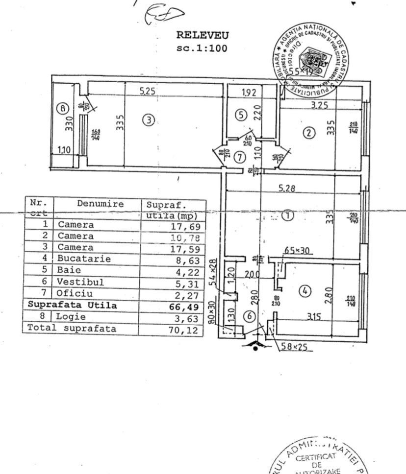 3 camere 70 mp 1978 metrou Dristor boxa la subsol loc de parcare - Poză 11