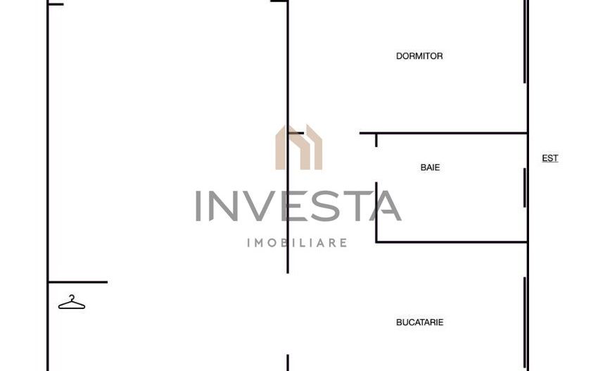 Apartament cu 2 camere, etaj intermediar, cartierul Grigorescu! - Schiță 9