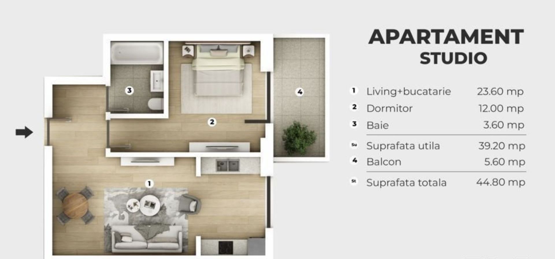 Apartament 2 camere tip studio la cel mai mic pret,metrou Berceni - Poză 1