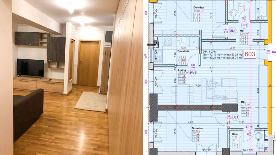 Închiriere apartament 3 camere, 90mp | Loc de parcare inclus - Poză 9