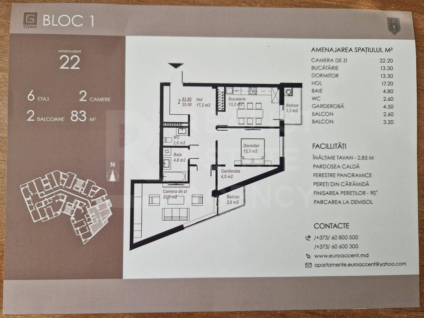 Vânzare, apartament, 2 camere, Strada Basarabia, Ialoveni - Poză 4