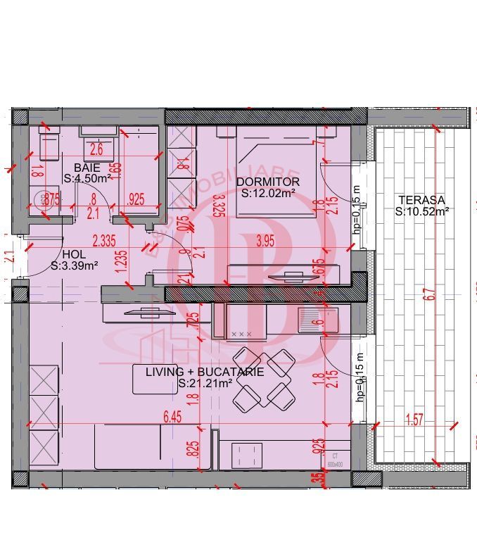 2 Camere-Studio-Ideal Investie-Titan-Pallady-Sector 3 - Schiță 2
