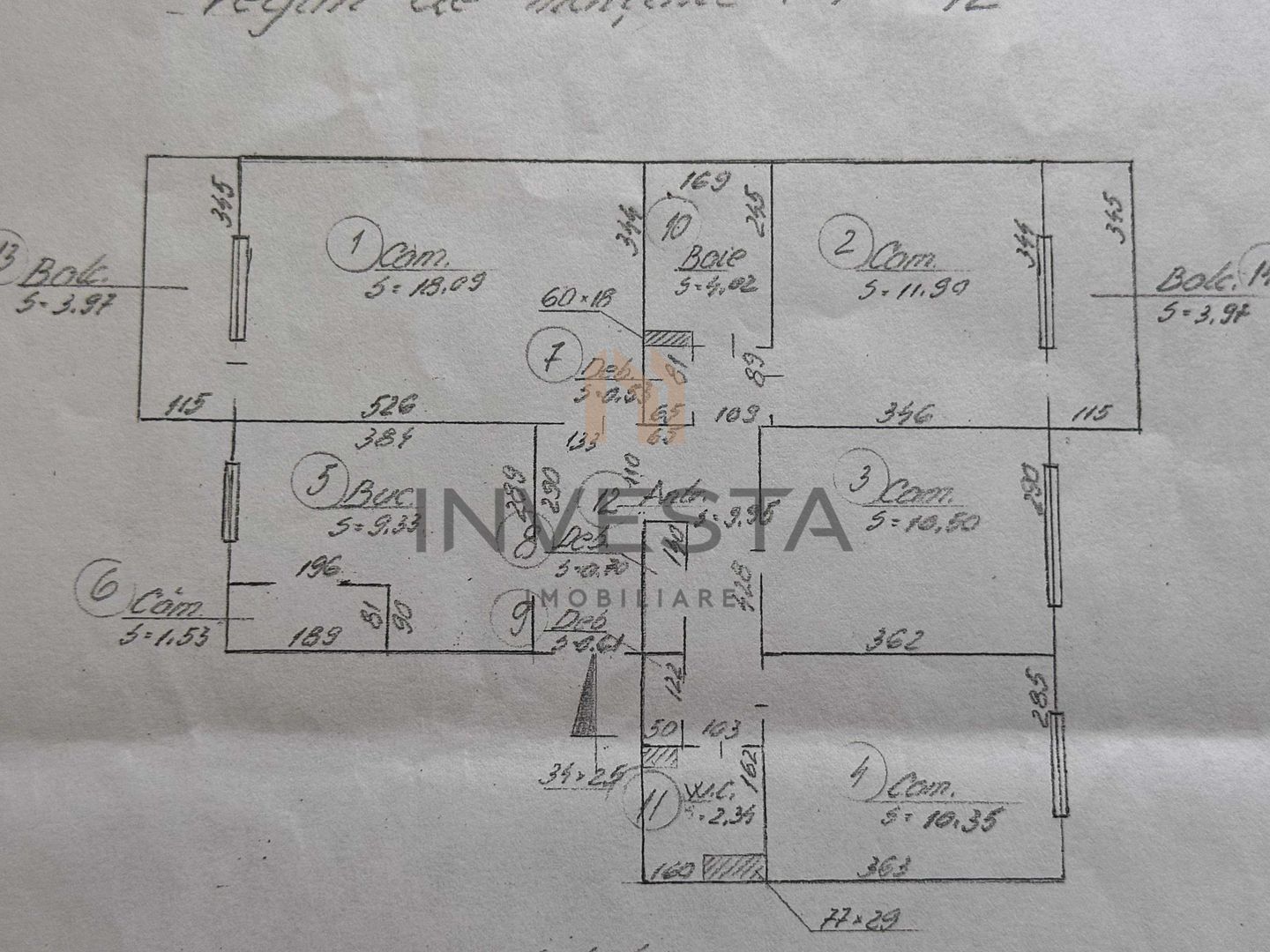 Apartament 4 camere decomandat, etaj intermediar, Marasti, The Office - Schiță 11