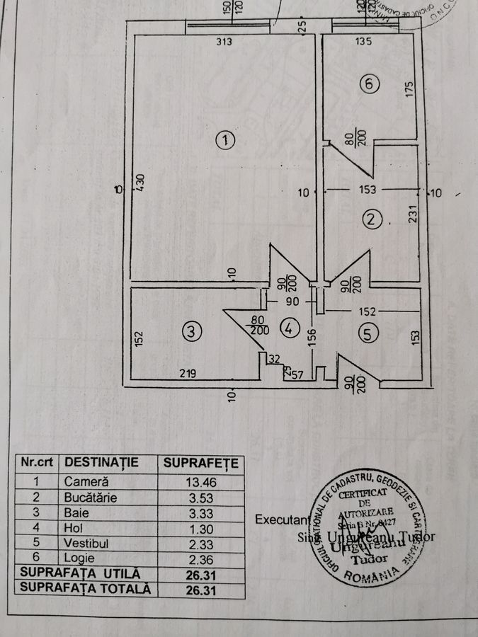 GARSONIERA GORJULUI, BUCATARIE INCHISA, CENTRALA, METROU 5 MINUTE - Schiță 8
