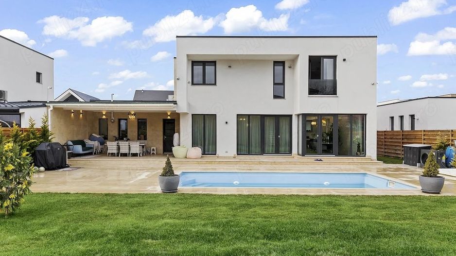 Vila eleganta de vanzare | piscina si garaj dublu | Paradisul Verde - Poză 9