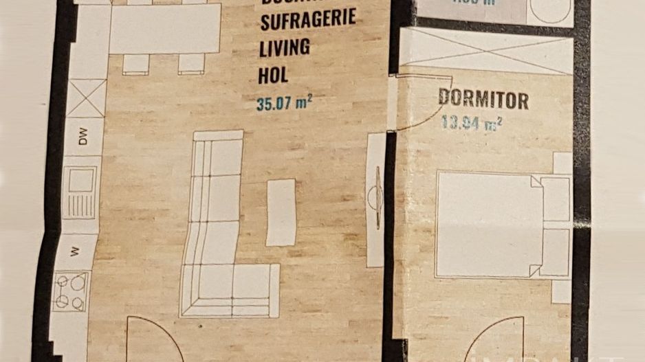 Apartament superb cu 2 camere, cartier Zorilor! - Poză 9