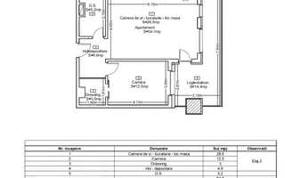 Apartament 2 camere premium in Gheorgheni, la 3 minute de Iulius Mall - Schiță 17